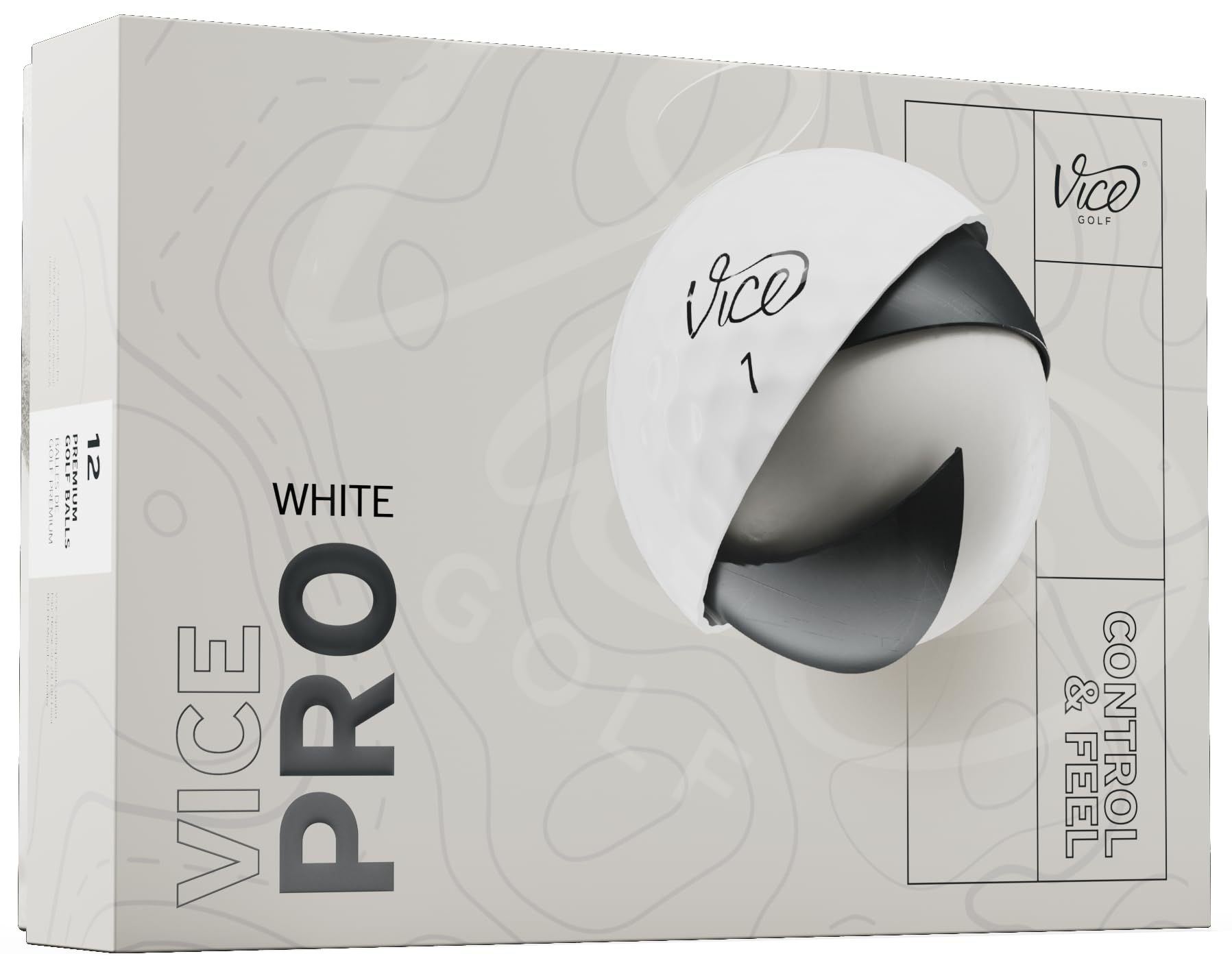 新品⭐️未使用⭐️VICEPRO ホワイト 12個 Amazon.co.jp: ヴァイスゴルフ Vice Golf Vice Golf Pro 1ダース 全12